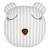 Coussin rayé en forme d'ours Naturel 1 - vertbaudet enfant 