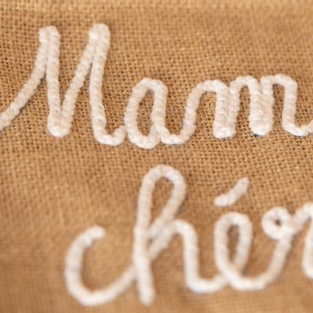 Pochette jute 'mamie chérie' Naturel 2 - vertbaudet enfant 