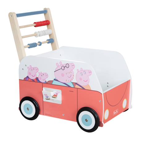 Chariot de marche Peppa Pig en forme de bus Corail / peppa pig 1 - vertbaudet enfant 