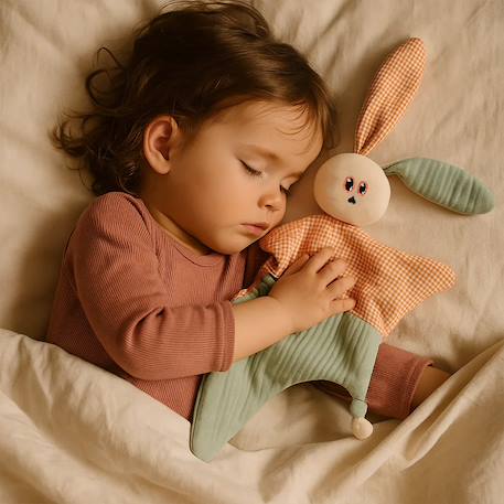 Doudou en coton bio gus Blanc 6 - vertbaudet enfant 