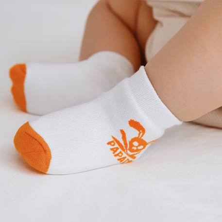 Chaussettes naissance en coton bio Blanc 2 - vertbaudet enfant 