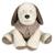 Peluche chien velours et coton sintra Beige+Vert de gris 1 - vertbaudet enfant 