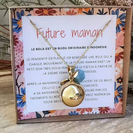 Bola de grossesse amazonite et arbre de vie Or 1 - vertbaudet enfant 