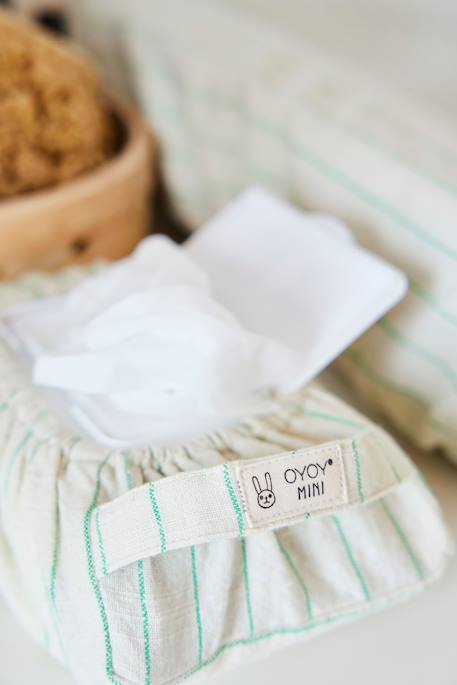 Housse pour lingettes en coton mini Vert 3 - vertbaudet enfant 