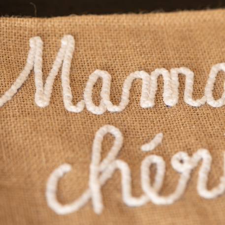 Pochette jute 'maman chérie' Naturel 2 - vertbaudet enfant 