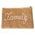 Pochette jute 'family' Naturel 1 - vertbaudet enfant 