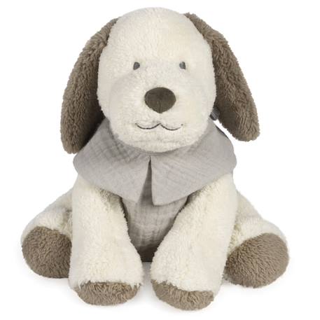 Peluche chien velours et coton sintra Beige+Vert de gris 5 - vertbaudet enfant 