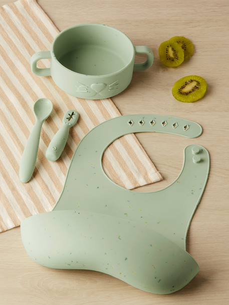 Coffret premier repas rose+vert 7 - vertbaudet enfant 