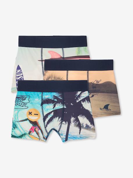 Lot de 3 boxers Garçon photoprint multicolore 1 - vertbaudet enfant 