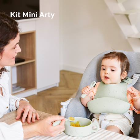 Coffret premier repas rose+vert 8 - vertbaudet enfant 