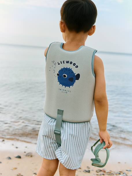 Gilet de flottaison Dove rayé rayé rose+rayé vert 12 - vertbaudet enfant 