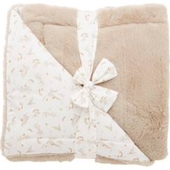 Linge de maison et décoration-Linge de lit enfant-Couverture polaire mix & match vert de gris (70 x 100 cm)