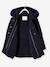 Manteau à capuche fille drap de laine Marine grisé 3 - vertbaudet enfant 