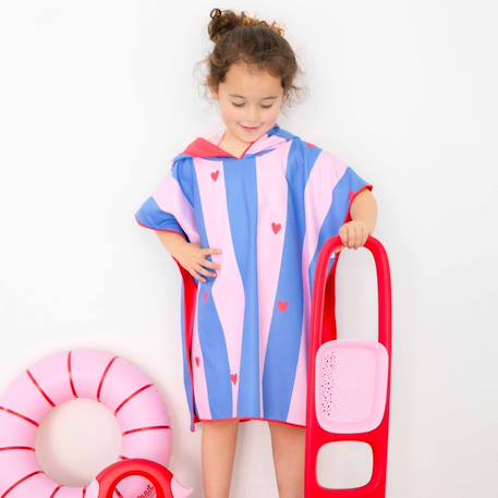Poncho de plage lagon (60 x 60 cm) Bleu, orange+Bleu, rouge+Vert d'eau, bleu, violet 11 - vertbaudet enfant 