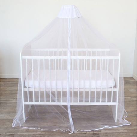 Ciel de lit moustiquaire universel blanc Blanc 1 - vertbaudet enfant 