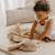 Couverture mi-saison indian summer (75 x 110 cm) Beige foncé, blanc 2 - vertbaudet enfant 