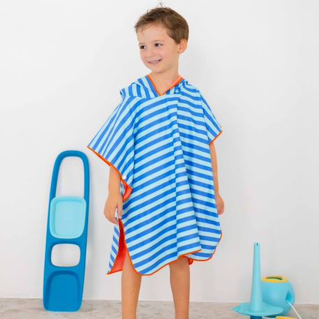 Poncho de plage lagon (60 x 60 cm) Bleu, orange+Bleu, rouge+Vert d'eau, bleu, violet 5 - vertbaudet enfant 