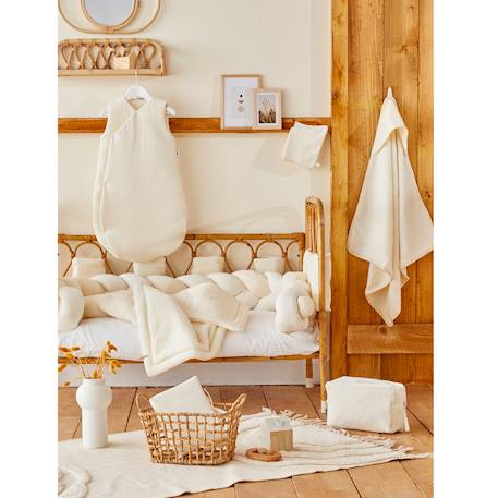 Couverture Ecru, blanc+Rose 2 - vertbaudet enfant 