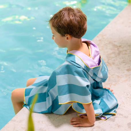 Poncho de plage lagon (60 x 60 cm) Bleu, orange+Bleu, rouge+Vert d'eau, bleu, violet 14 - vertbaudet enfant 