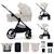 Poussette 2 en 1 Kinderkraft NEA 2 avec Nacelle Spacieuse, Roues Amorties, Siège Réversible et Pliage Compact Beige+Beige/sable+Gris+Gris clair+Noir+Noir/argent 1 - vertbaudet enfant 