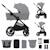 Poussette 2 en 1 Kinderkraft NEA 2 avec Nacelle Spacieuse, Roues Amorties, Siège Réversible et Pliage Compact Beige+Beige/sable+Gris+Gris clair+Noir+Noir/argent 19 - vertbaudet enfant 
