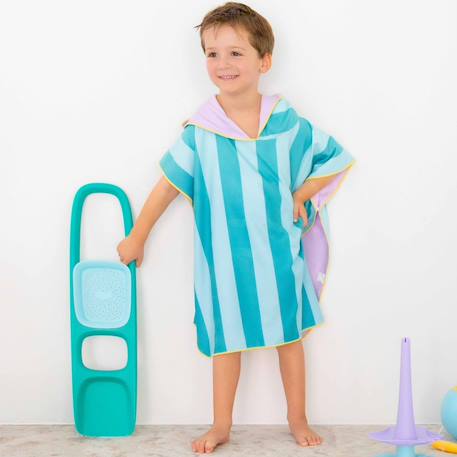 Poncho de plage lagon (60 x 60 cm) Bleu, orange+Bleu, rouge+Vert d'eau, bleu, violet 16 - vertbaudet enfant 
