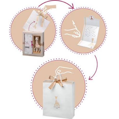Coffret cadeau hochet Ecru, marron 6 - vertbaudet enfant 