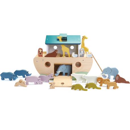 Arche de noé Beige, bleu, jaune 1 - vertbaudet enfant 