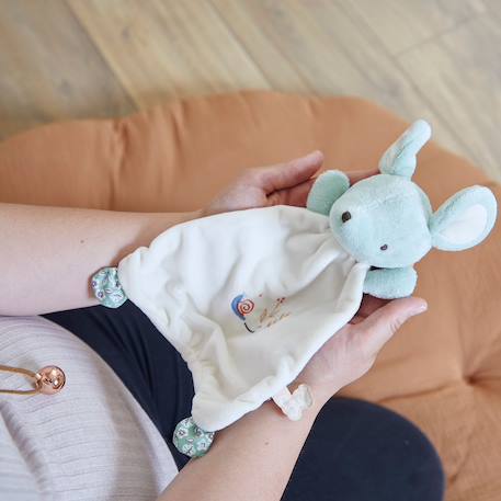 Coffret bola et doudou Bleu, blanc, vert+Gris, blanc, bleu 2 - vertbaudet enfant 