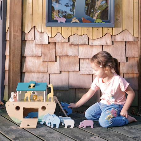 Arche de noé Beige, bleu, jaune 2 - vertbaudet enfant 