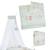Berceau complet en bois avec accessoires little stars Blanc - gris / étoiles+Blanc / woodland buddies 9 - vertbaudet enfant 