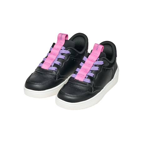 Baskets basses  à lacets Noir fuchia 2 - vertbaudet enfant 