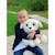 Peluche puppy eyes pets - chien crème - 40 cm Beige 4 - vertbaudet enfant 