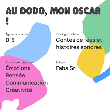 Peluche sonore au dodo, mon oscar ! Multicolore 5 - vertbaudet enfant 