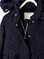 Manteau à capuche fille drap de laine Marine grisé 6 - vertbaudet enfant 
