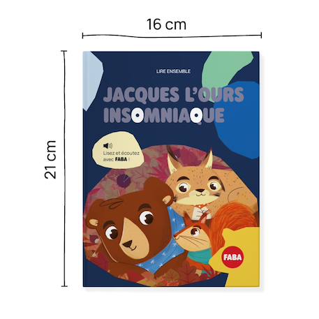Livre avec livre audio jacques l'ours insomniaque - à lire et écouter Multicolore 4 - vertbaudet enfant 