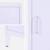 Lot de 2 tables de chevet industrielle métal, 1 porte Bleu gris+Lilas 11 - vertbaudet enfant 
