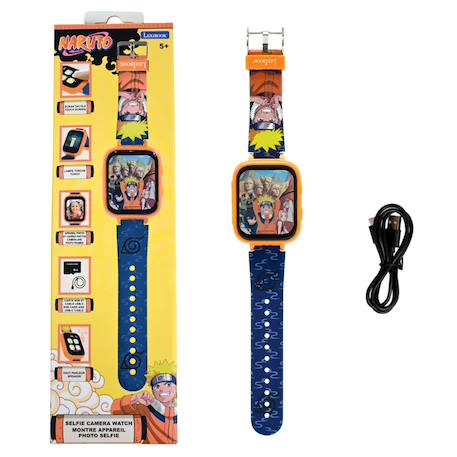 Montre avec écran couleurs naruto avec camera et carte mémoire de 8 go Orange 1 - vertbaudet enfant 