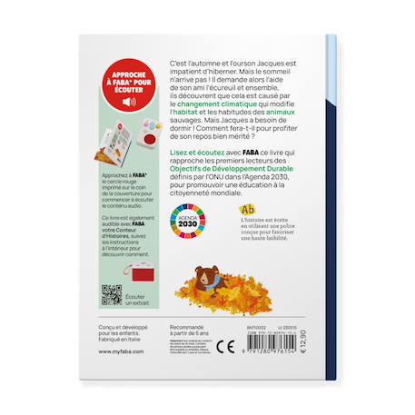 Livre avec livre audio jacques l'ours insomniaque - à lire et écouter Multicolore 3 - vertbaudet enfant 