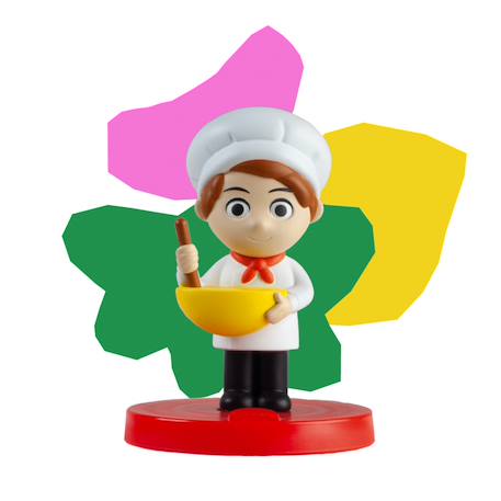Livre, personnage et boîte à goûter - Kit créatif aujourd'hui c'est moi qui cuisine ! Multicolore 4 - vertbaudet enfant 