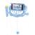 Microphone bluey sur pied ajustable lumineux avec enceinte, 2 micros et effets vocaux, enceinte bluetooth Bleu 3 - vertbaudet enfant 