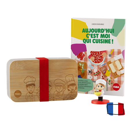 Livre, personnage et boîte à goûter - Kit créatif aujourd'hui c'est moi qui cuisine ! Multicolore 1 - vertbaudet enfant 