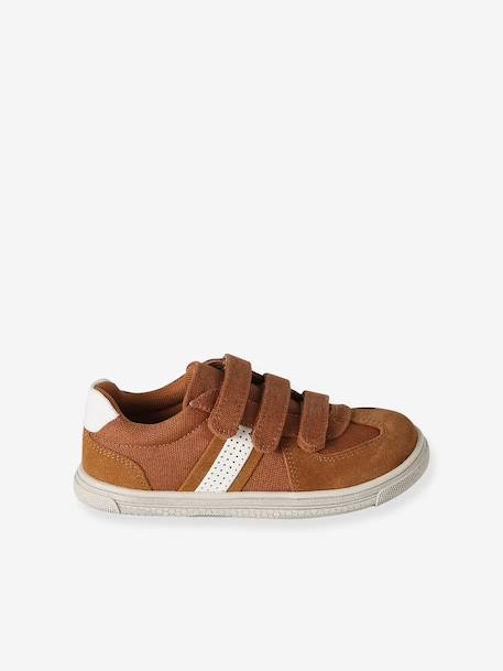 Baskets enfant garçon à scratchs marron 2 - vertbaudet enfant 