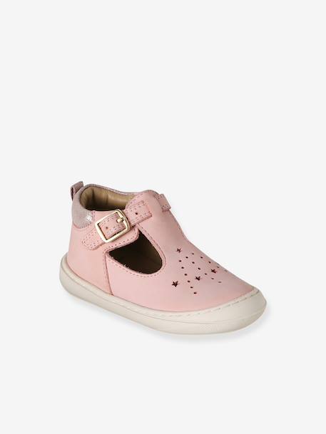 Chaussures premiers pas bébé à boucle or+rose 6 - vertbaudet enfant 