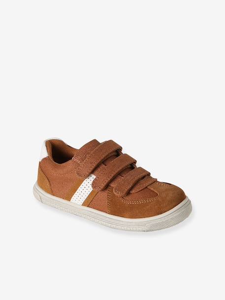 Baskets enfant garçon à scratchs marron 1 - vertbaudet enfant 