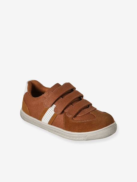 Baskets enfant textile scratchs marron 1 - vertbaudet enfant 