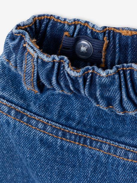 Jupe en jean fille bleu clair+bleu moyen+denim brut 8 - vertbaudet enfant 