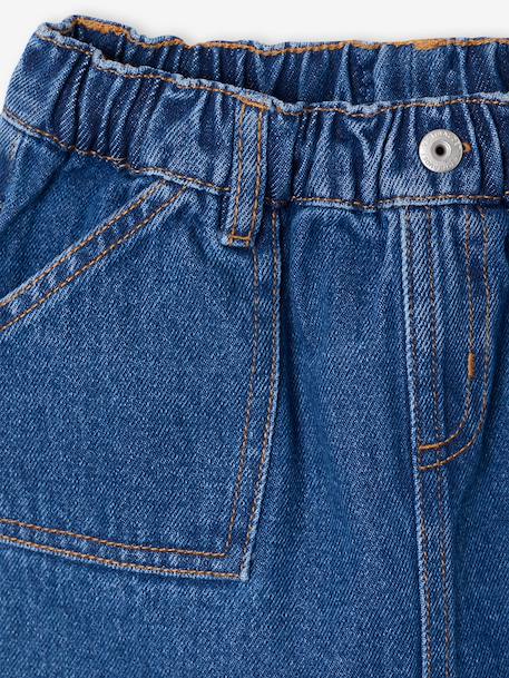 Jupe en jean fille bleu clair+bleu moyen+denim brut 7 - vertbaudet enfant 