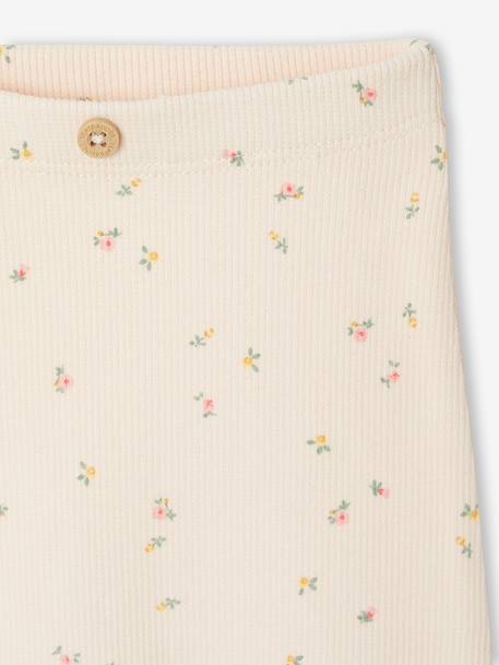 Legging bébé fille en côtes rose+vanille 3 - vertbaudet enfant 