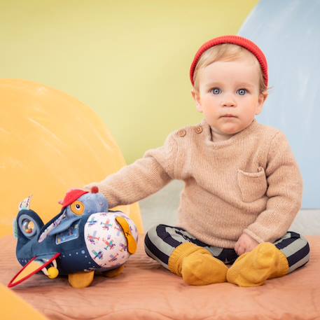 Avion d'activités,  jouet sensoriel, Jules le chien Bleu, rouge, blanc 5 - vertbaudet enfant 